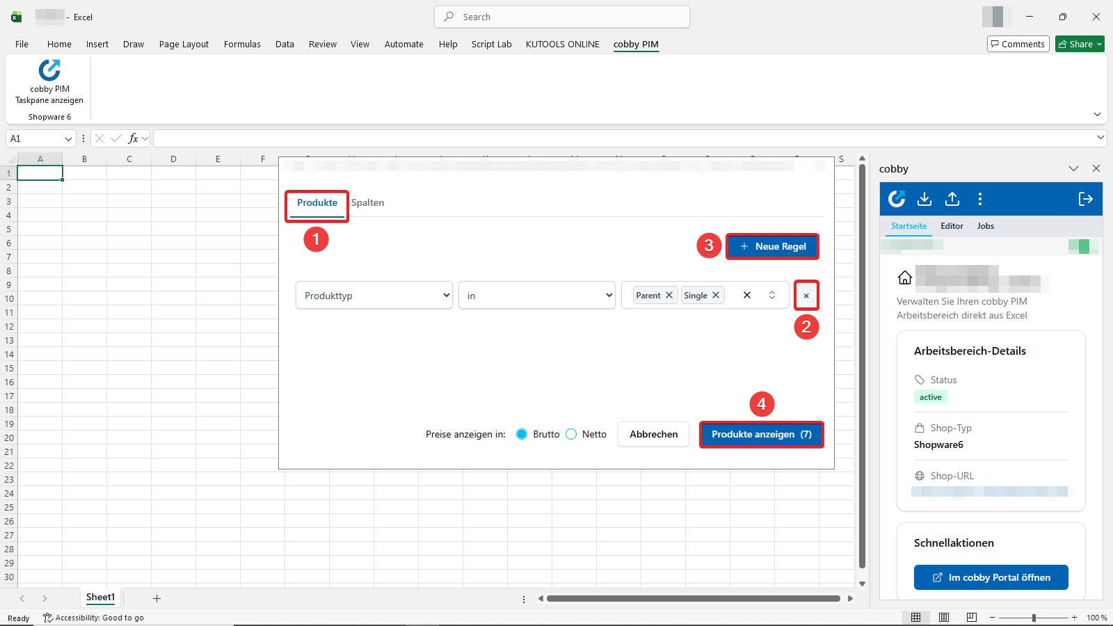 Product loading with rules